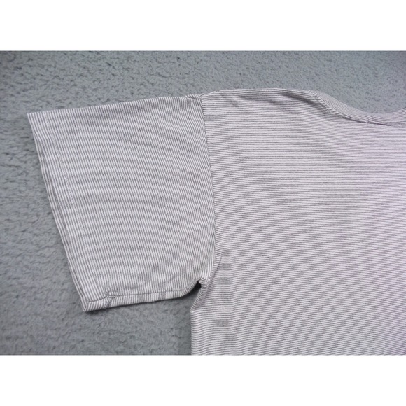 Vintage St. Croix Shirt Mens Size Large Gray Striped Crew Dive Experience USA - Picture 7 of 11